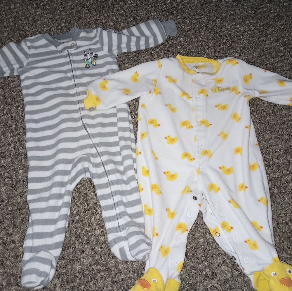 Two 6 months carter thick sleepers